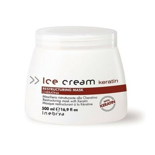 Inebrya Ice Cream Keratin Restructuring Mask maska restrukturyzująca z keratyną 500ml