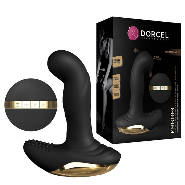 Marc Dorcel P-Finger masażer prostaty i pochwy Black