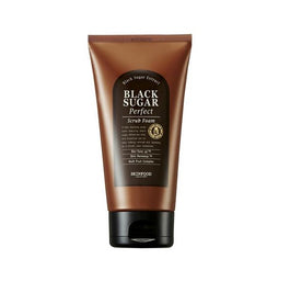 SKINFOOD Black Sugar Perfect Scrub Foam delikatnie złuszczająca pianka do twarzy z nierafinowanym cukrem trzcinowym 180g