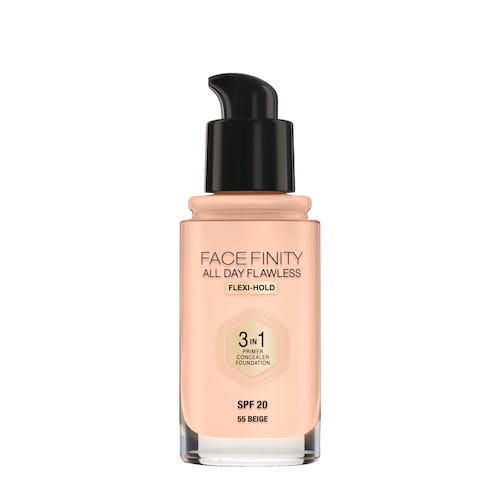 Max Factor Facefinity All Day Flawless 3 w 1 kryjący podkład w płynie 55 Beige 30ml