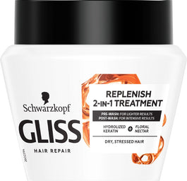 Gliss Kur Total Repair Replenish 2-in-1 Treatment maska odbudowująca do włosów suchych i zniszczonych 300ml