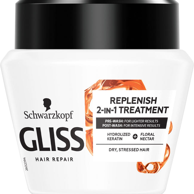 Gliss Kur Total Repair Replenish 2-in-1 Treatment maska odbudowująca do włosów suchych i zniszczonych 300ml