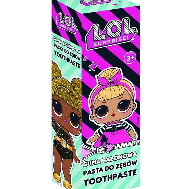 LOL SURPRISE Toothpaste 3+ pasta do zębów dla dzieci Guma Balonowa 75ml