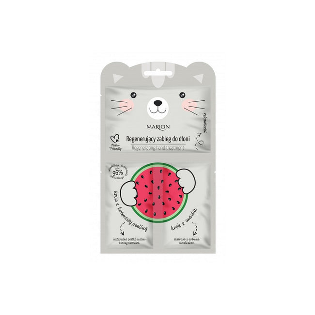 Marion Funny Animals regenerujący zabieg do dłoni Arbuz 2x6g