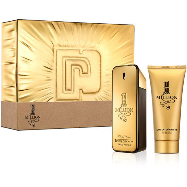 Paco Rabanne 1 Million Men zestaw woda toaletowa spray 100ml + żel pod prysznic 100ml