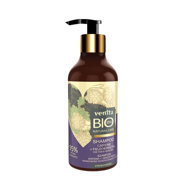 Venita Bio Natural Care Strengthening Hair Shampoo wzmacniający szampon do włosów Kofeina & Skrzyp 400ml