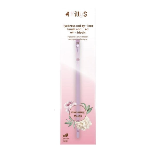 KillyS Blooming Pastel Eyebrow And Eyelines Brush pędzel do brwi i kresek wzbogacony biotyną 06