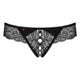 Obsessive Miamor Crotchless Thong stringi otwarte Black S/M