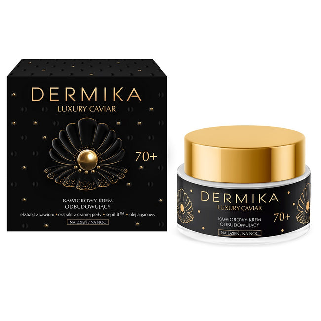 Dermika Luxury Caviar 70+ kawiorowy krem odbudowujący na dzień i noc 50ml