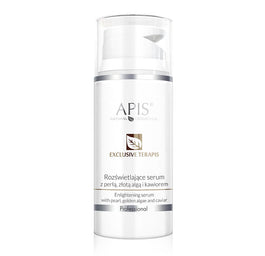 APIS Exclusive Terapis rozświetlające serum z perłą złotą algą i kawiorem 100ml