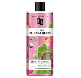 AA Super Fruits & Herbs żel do mycia ciała Opuncja i Amarantus 500ml