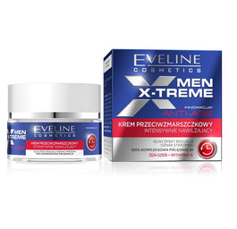 Eveline Cosmetics Men X-Treme Anti-Age krem przeciwzmarszczkowy intensywnie nawilżający 50ml