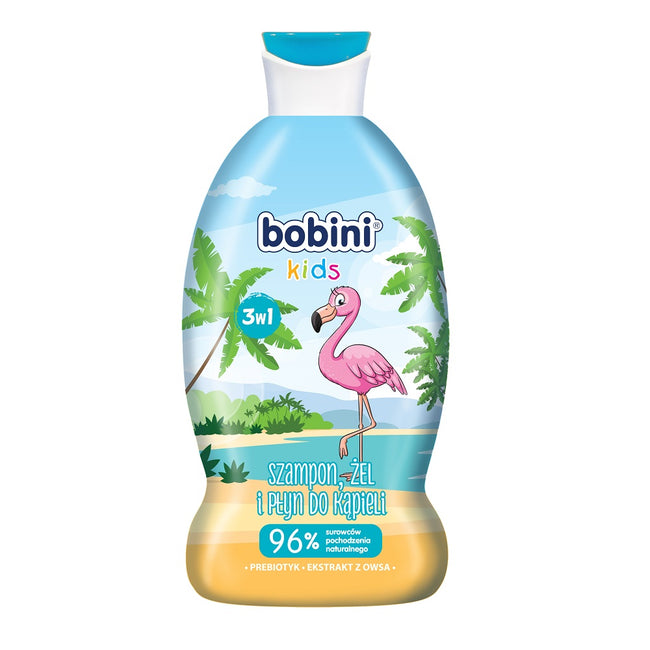 Bobini Szampon żel i płyn do kąpieli 3w1 Flaming 330ml