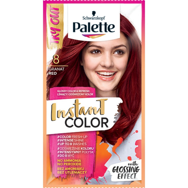 Palette Instant Color szampon koloryzujący do 8 myć 8 Czerwień Granatu 25ml