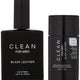 Clean For Men Black Leather zestaw woda toaletowa spray 100ml + dezodorant sztyft 75g