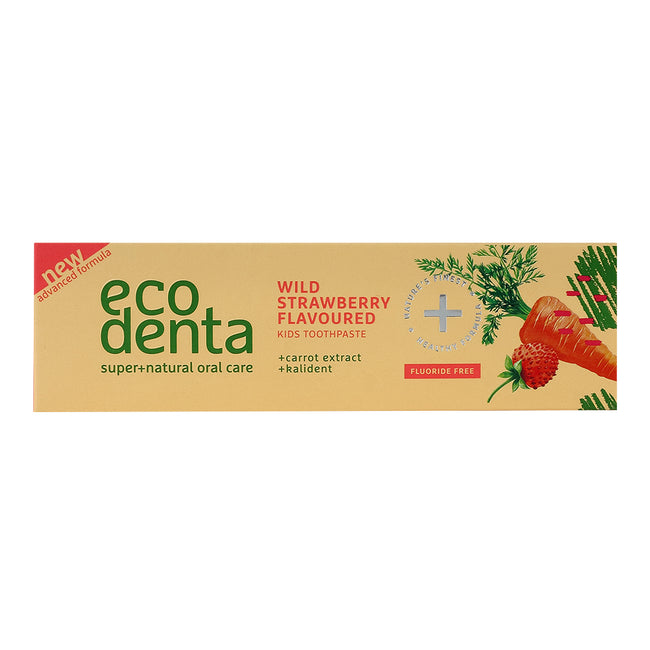 Ecodenta Wild Strawberry Flavoured Kids Toothpaste pasta do zębów dla dzieci z kalidentem o smaku dzikiej truskawki 75ml