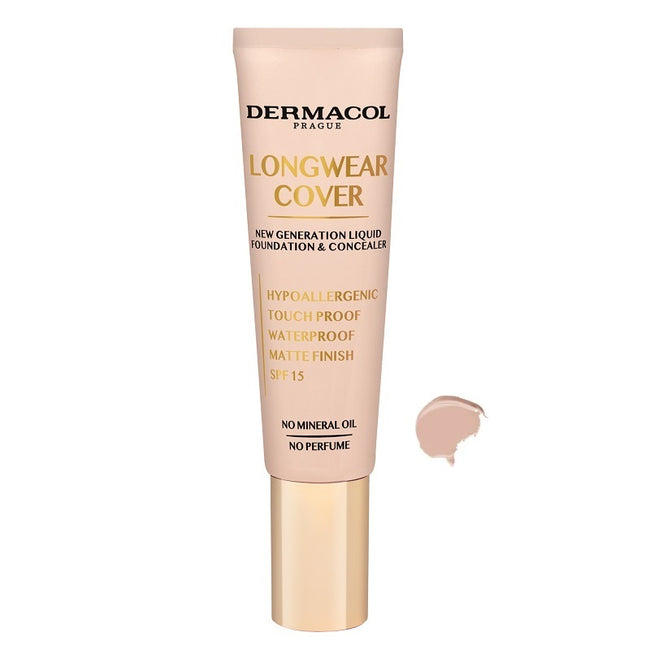 Dermacol Longwear Cover Make-Up podkład i korektor do twarzy 03 Beige 30ml