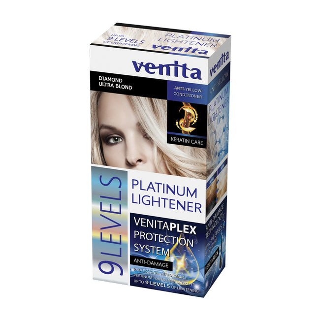 Venita 9 Leveles Platinium Lightener rozjaśniacz do włosów 9 tonów 125ml