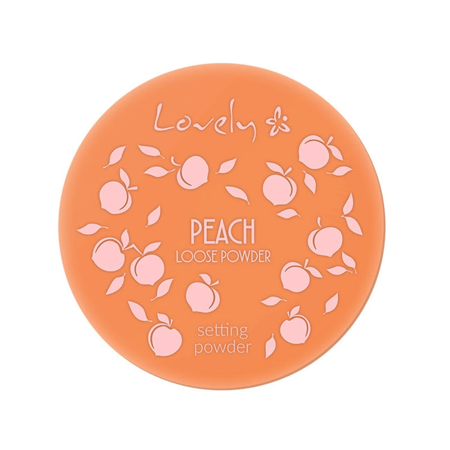 Lovely Peach Loose Powder transparentny puder do twarzy o delikatnym brzoskwiniowym kolorze i zapachu 9g