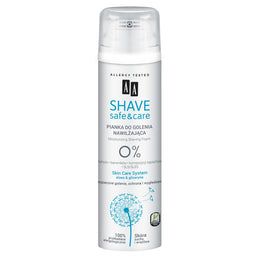 AA Shave Safe&Care nawilżająca pianka do golenia Aloes & Gliceryna 250ml