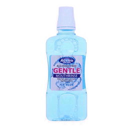 Active Oral Care Gentle Mouthrinse bezalkoholowy płyn do płukania jamy ustnej z fluorem Ice Blue 500ml