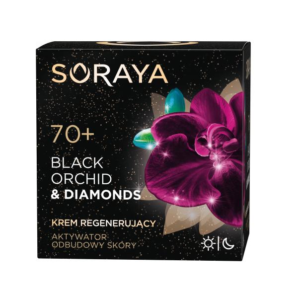 Soraya Black Orchid & Diamonds 70+ regenerujący krem do twarzy na dzień i na noc 50ml