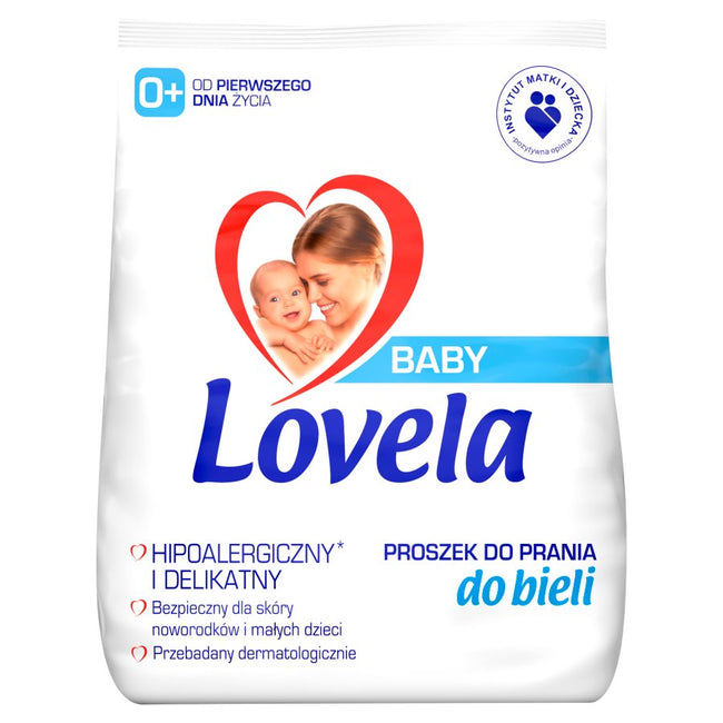 Lovela Baby hipoalergiczny proszek do prania ubranek niemowlęcych i dziecięcych do bieli 1.3kg