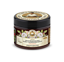 Bania Agafii Tajga Stories naturalny wygładzający solny peeling
do ciała na bazie 30 ziół i 7 olejków eterycznych 300ml