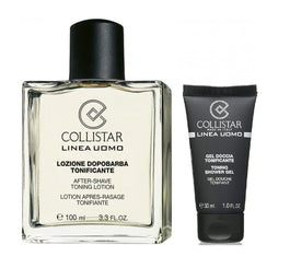 Collistar Zestaw After-Shave Toning Lotion woda tonizująca po goleniu 100ml + Toning Shower Gel tonizujący żel pod prysznic 30ml